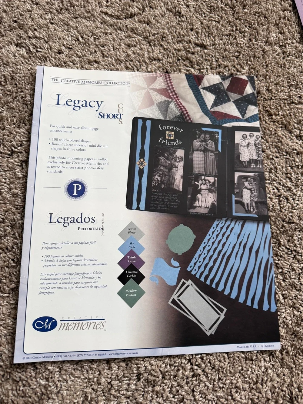 Creative Memories Legacy Short Cuts Scrapbooking Kit COMPLETE Borders Edges